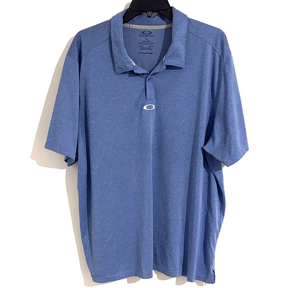 Oakley Men's Size XXL Regular Fit Classic Blue Golf Polo shirt